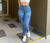 Jeans skinny taille haute - pantalons cargo en denim pour femmes avec poches