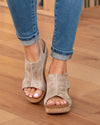 Sandales compensées casual pour femmes - design chic et ouvert pour le quotidien