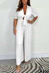 Robe maxi plissée femme - look décontracté élégant avec des manches courtes stylées