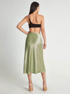 Jupe midi en satin - jupe élégante pour femmes
