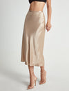 Jupe midi en satin - jupe élégante pour femmes