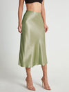 Jupe midi en satin - jupe élégante pour femmes