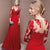 Robe de soirée en dentelle pour femmes - élégante robe longue à manches pour occasions formelles