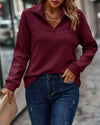 Sweat à capuche zippé pour femmes en rib doux - pull décontracté et stylé pour l’automne et le printemps
