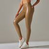 Leggings en cuir taille haute - pantalon ajusté tendance pour femmes