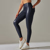 Leggings en cuir taille haute - pantalon ajusté tendance pour femmes