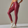 Leggings en cuir taille haute - pantalon ajusté tendance pour femmes