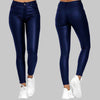 Leggings en simili cuir - pantalons taille haute pour femmes