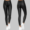 Leggings en simili cuir - pantalons taille haute pour femmes