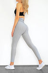 Leggings taille haute - pantalon de sport texturé pour dames