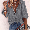 Chemisier léger pour femmes - élégante blouse à manches courtes pour le printemps/été, tissu respirant, style polyvalent