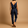 Combinaison féminine à taille ajustable - tenue chic pour un look décontracté au quotidien