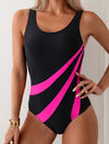 Maillot de bain - élégant une pièce pour femmes avec détails contrastants