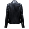 Veste en cuir biker - outerwear chic pour femmes