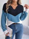 Pull tricoté - sweater v-neck chic pour femmes