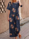 Ensemble boho 2 pièces pour femmes - tenue légère à imprimé floral pour un quotidien stylé - élégant et polyvalent