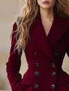Manteau croisé - outerwear élégante pour femmes