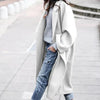 Manteau en laine - élégant long manteau pour femmes