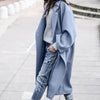Manteau en laine - élégant long manteau pour femmes
