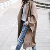 Manteau en laine - élégant long manteau pour femmes