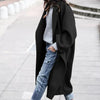 Manteau en laine - élégant long manteau pour femmes