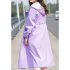 Manteau imperméable pour femmes - long trench tendance