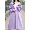 Manteau imperméable pour femmes - long trench tendance