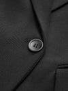 Manteau long ajusté - élégant blazer robe pour femmes