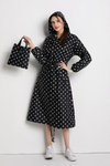 Manteau long imprimé - élégante veste imprimée pour femmes