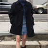 Manteau oversize en mélange de laine - élégance féminine