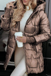 Manteau puffer premium - veste longue isolée pour femmes