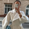Manteau trench double boutonnage - élégance féminine