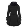 Manteau trench en mélange de laine pour femme - élégant manteau d'hiver long