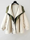 Manteau trench imperméable - veste oversize élégante pour femmes