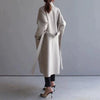 Manteau trench longue - manteau oversize élégant pour femmes