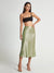 Jupe midi en satin pour femmes - design élégant en a pour toutes les occasions