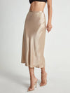 Jupe midi en satin pour femmes - design élégant en a pour toutes les occasions