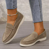 Mocassins à enfiler - chaussures en daim pour femmes élégantes
