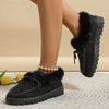 Mocassins d'intérieur pour femmes avec doublure en fausse fourrure - chauds et stylés