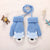 Moufles 2 pièces - gants d'hiver charmants pour enfants