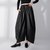 Pantalon en cuir large taille haute - pantalon noir femme