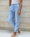 Pantalons en lin - chic et décontractés pour femmes
