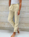 Pantalons en lin - chic et décontractés pour femmes