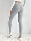 Pantalons skinny à côtes - leggings élégants pour femmes