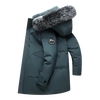 Parka d'hiver - manteau isolé pour femme avec capuche en fausse fourrure