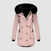 Parka d'hiver pour femmes - manteau tendance avec capuche et fourrure synthétique