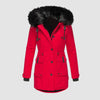 Parka d'hiver pour femmes - manteau tendance avec capuche et fourrure synthétique