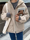 Parka en polaire réversible pour femme - manteau d'hiver douillet