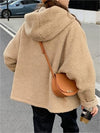 Parka en polaire réversible pour femme - manteau d'hiver douillet