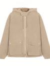 Parka en polaire réversible pour femme - manteau d'hiver douillet